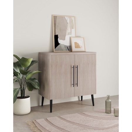Manhattan Comfort Jodie Accent Cabinet in Whitewashed Oak AC001-OK
